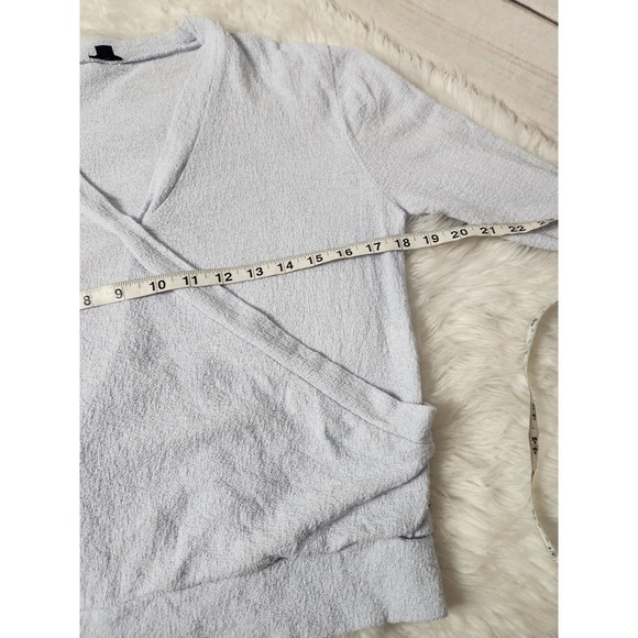 J. Crew Womens Eyelash Cross Over Knitted Sweatshirt V Neck Gray Size XS - Picture 5 of 6